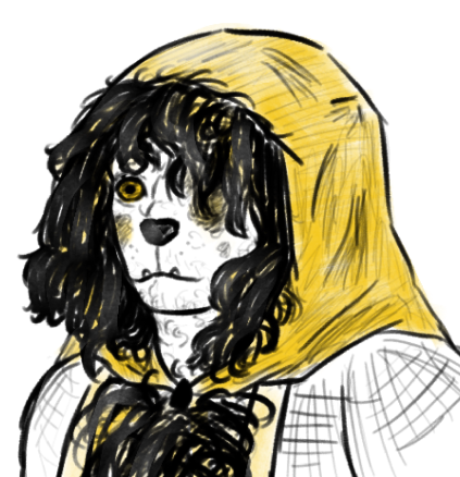 some canid dude with a shawl